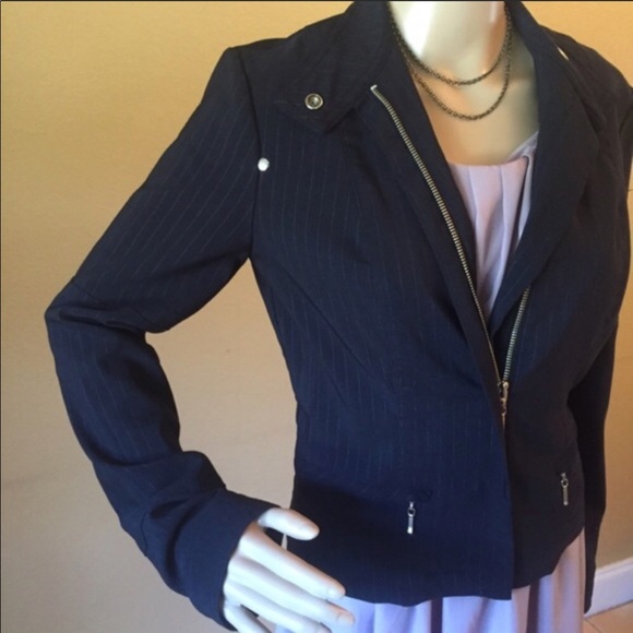 Navy Blue Rampage Jacket - Picture 2 of 5